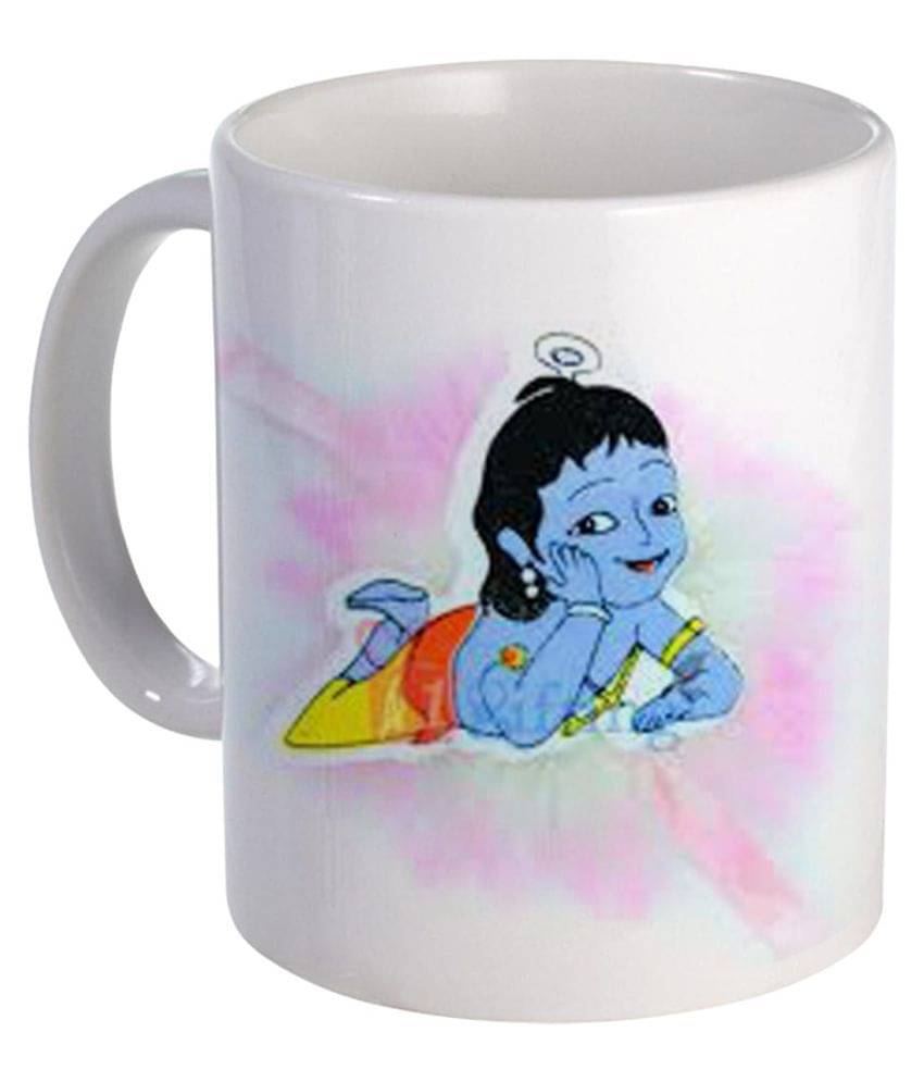     			COLOR YARD Little Krishnamatka Ceramic Coffee Mug 320 mL ( Pack of 1 )