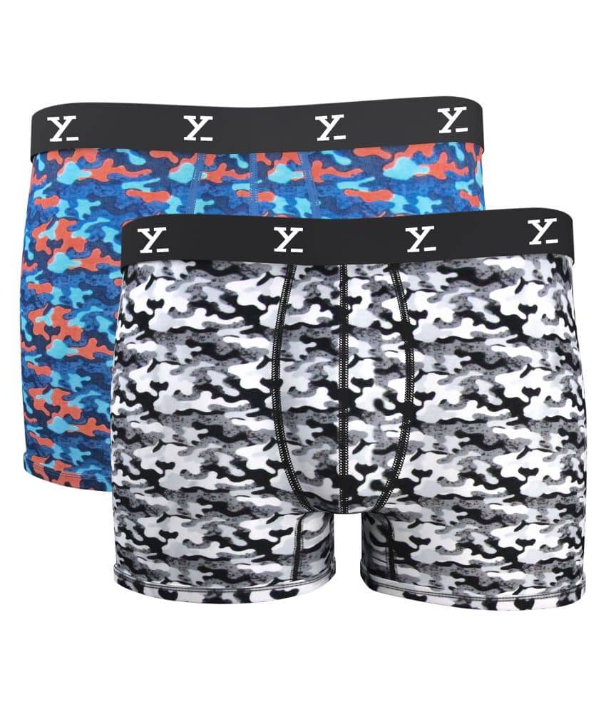 XYXX Pack of 2 Modal Trunks For Men's ( Multicolor )