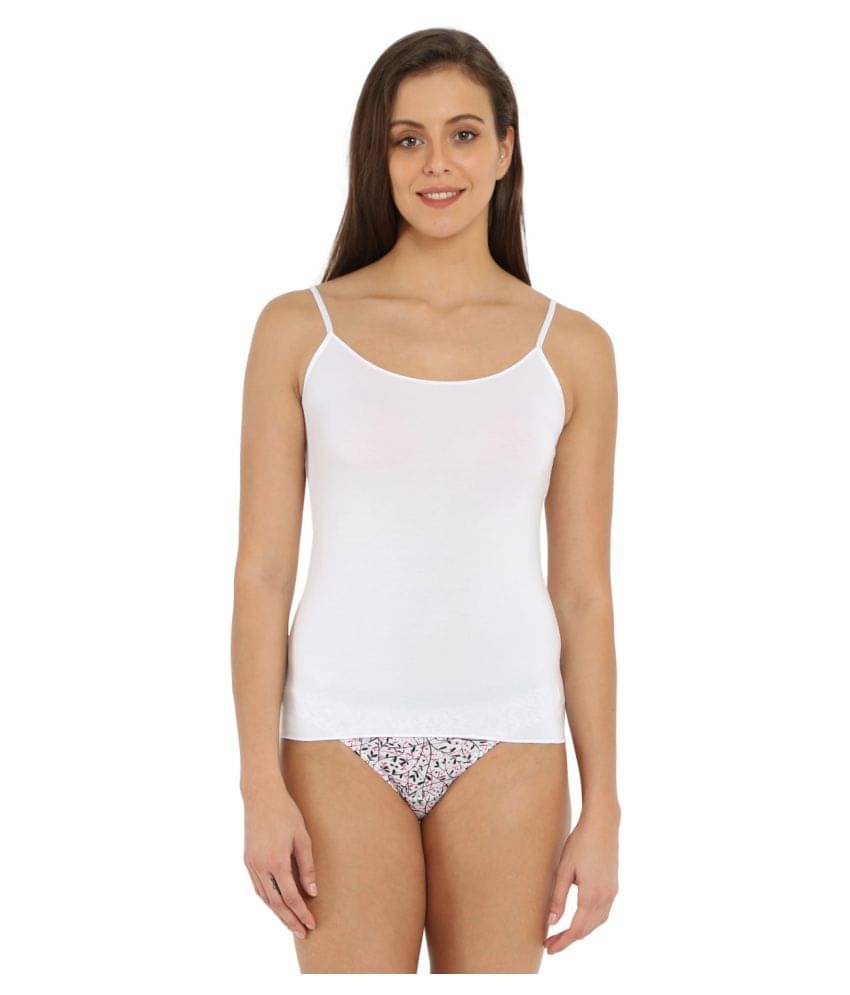     			Jockey Cotton Camisoles - White