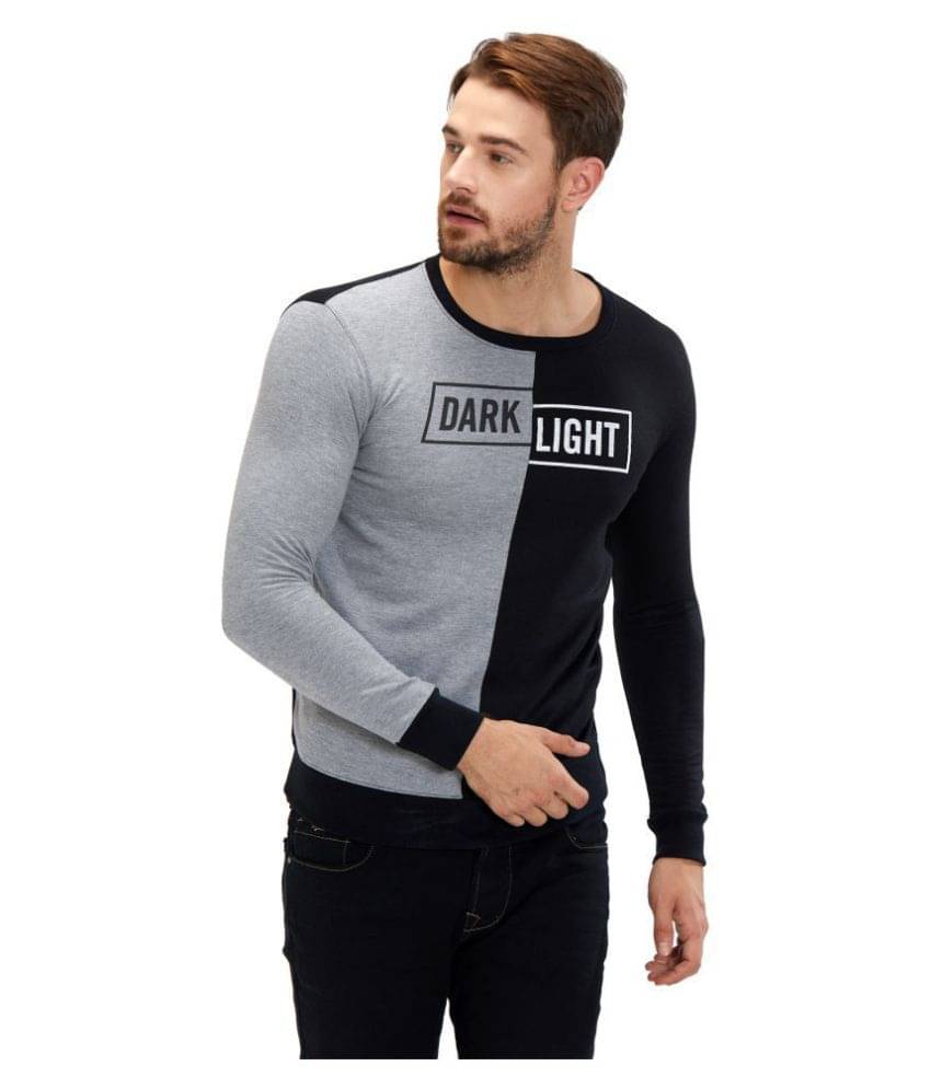     			Maniac Grey Round Sweatshirt