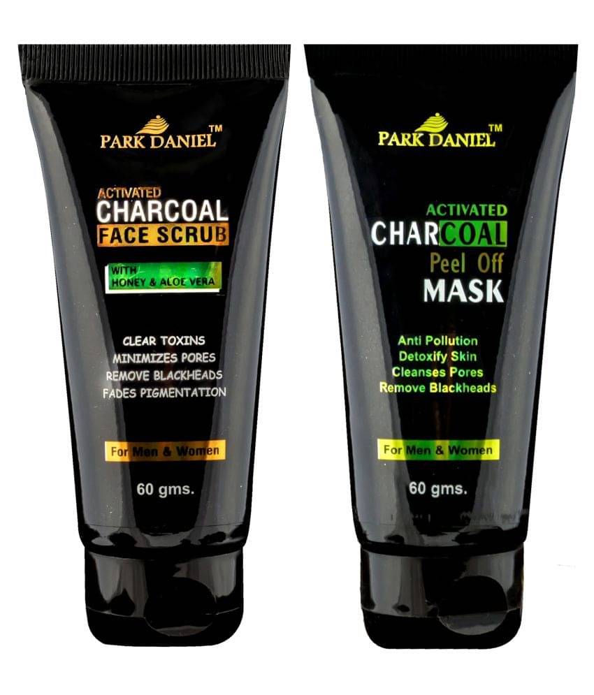 Park Daniel Activated Charcoal Peel off Mask & Facial Scrub 120 mL Pack of 2 Park Daniel Activated Charcoal Peel off Mask & Facial Scrub 120 mL Pack of 2