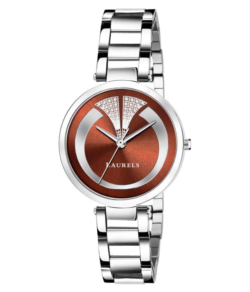     			Laurels Stainless Steel Round Womens Watch