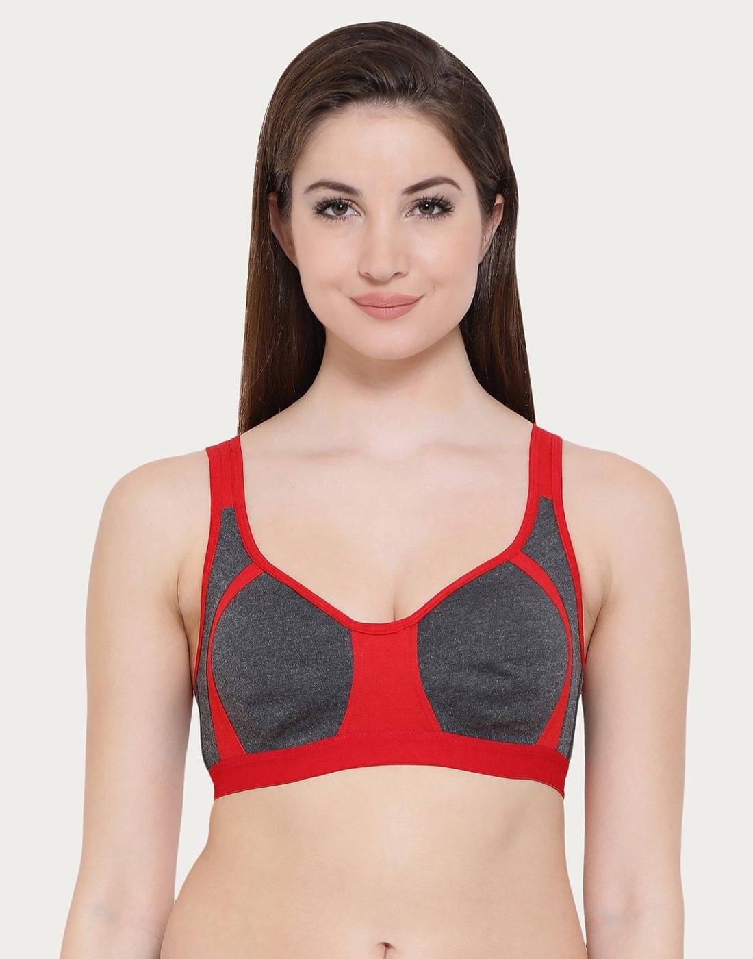 Clovia Cotton T-Shirt Bra - Red Clovia Cotton T-Shirt Bra - Red