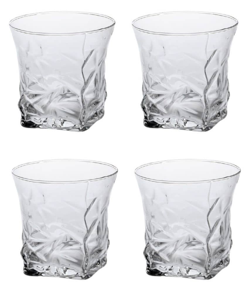 Afast Whisky  Glasses Set,  250 ML - (Pack Of 4)