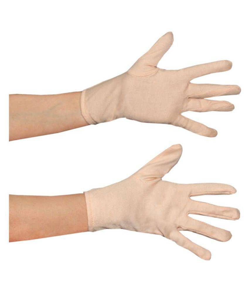 Goodluck Bike Riding Protective Cotton Gloves Skin Half for Men and Women Pack of 1