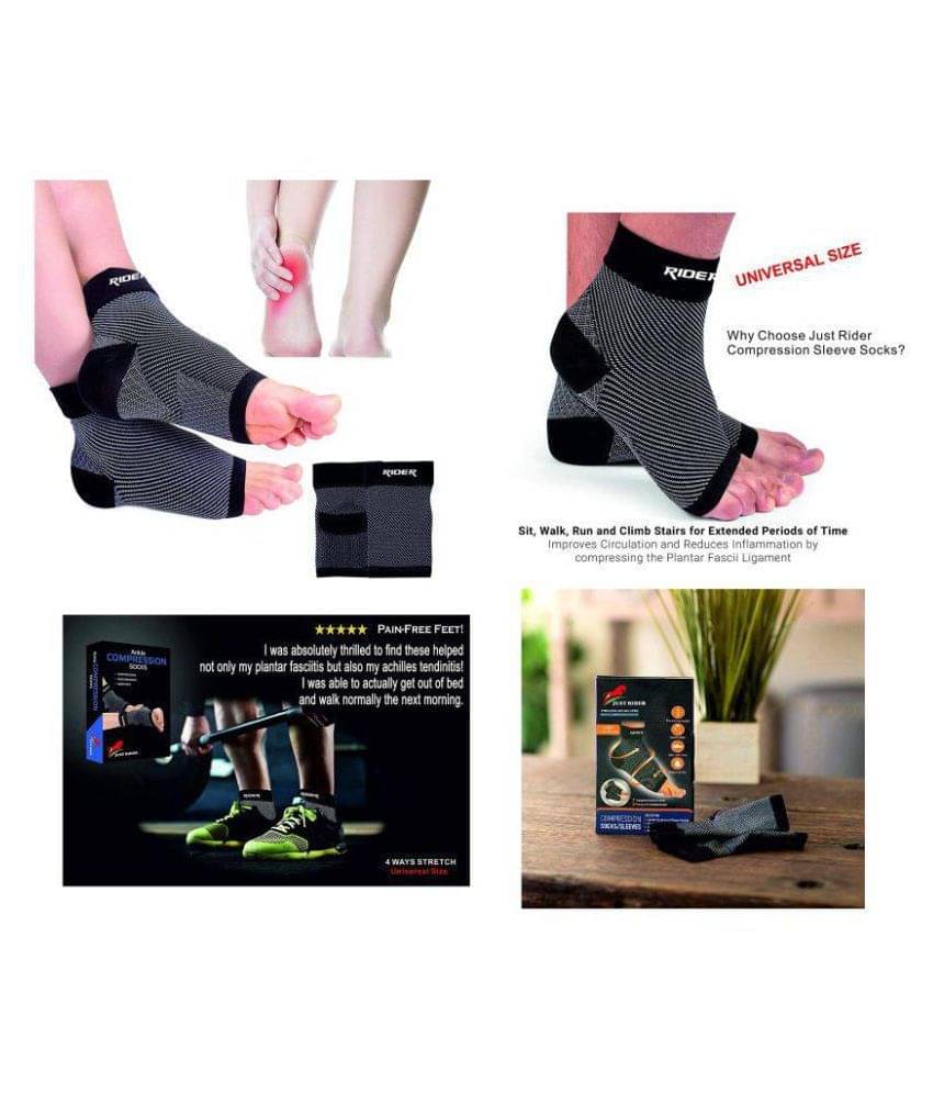     			Just Rider Anklet Support for Heel Swelling, Running, Varicose Veins Large
