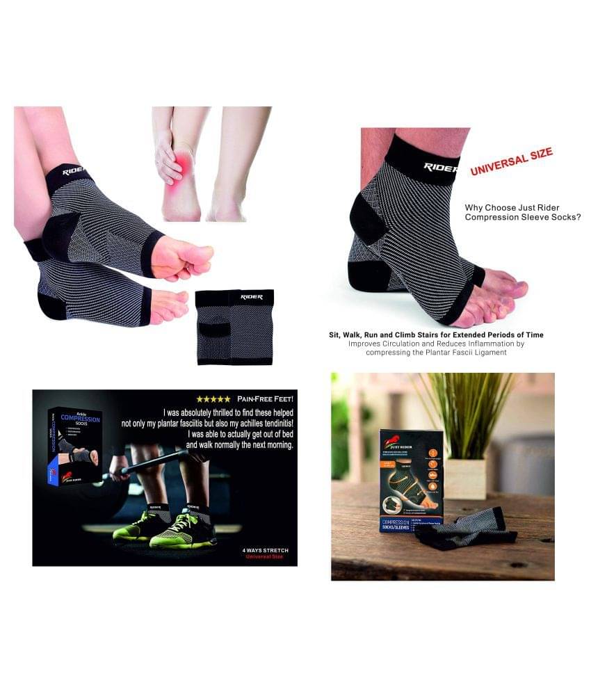 Just Rider Sleeves Brace Support for Ankle and Heel Free Size Just Rider Sleeves Brace Support for Ankle and Heel Free Size