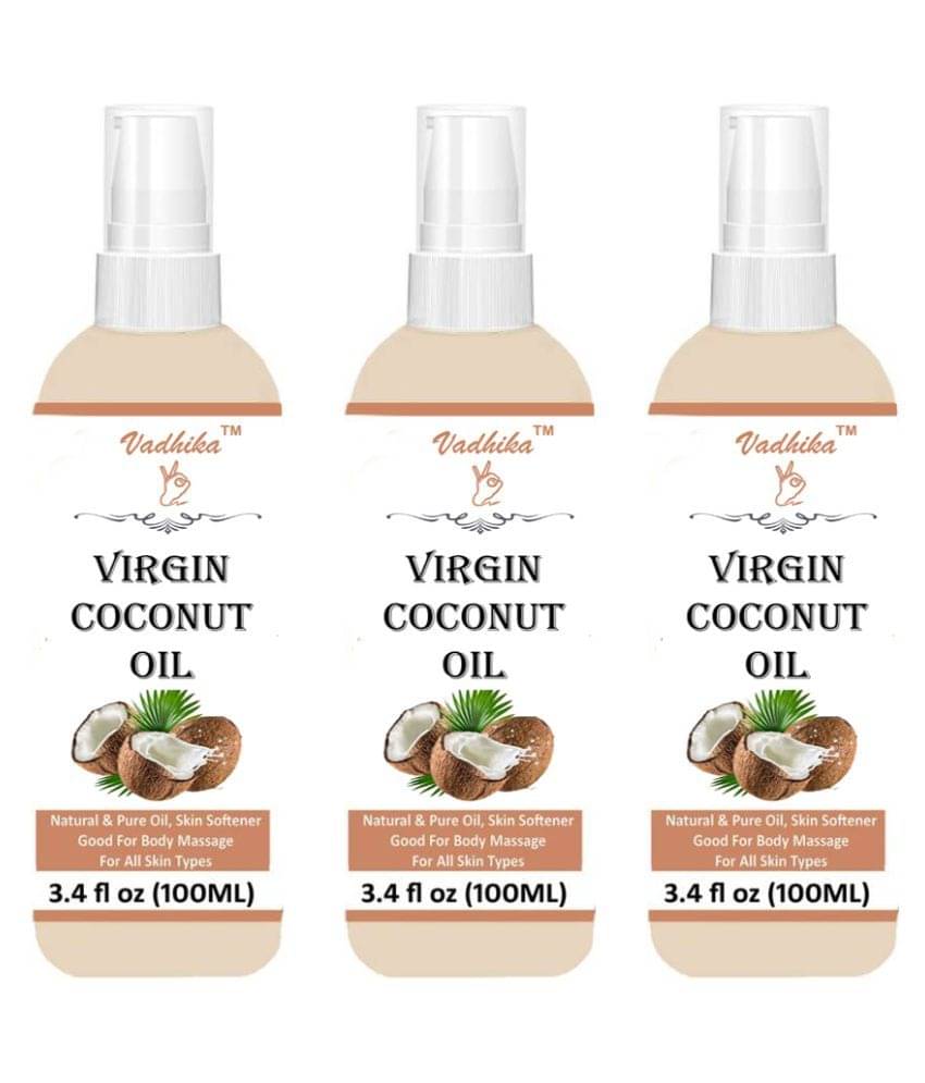 Vadhika 100% Virgin Coconut Oil And Hair Growth Hair Massage Oil 300ML ml Pack of 4 Vadhika 100% Virgin Coconut Oil And Hair Growth Hair Massage Oil 300ML ml Pack of 4