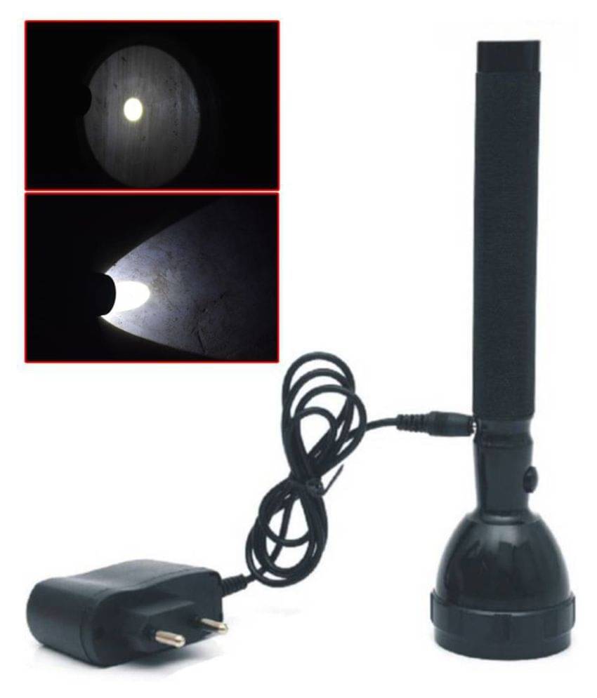 T Global - 2W Rechargeable Flashlight Torch (Pack of 1) T Global - 2W Rechargeable Flashlight Torch (Pack of 1)
