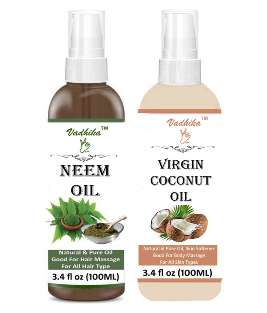     			Vadhika 100% Pure & NEEM & COCONUT OIL 200ML ml Pack of 2