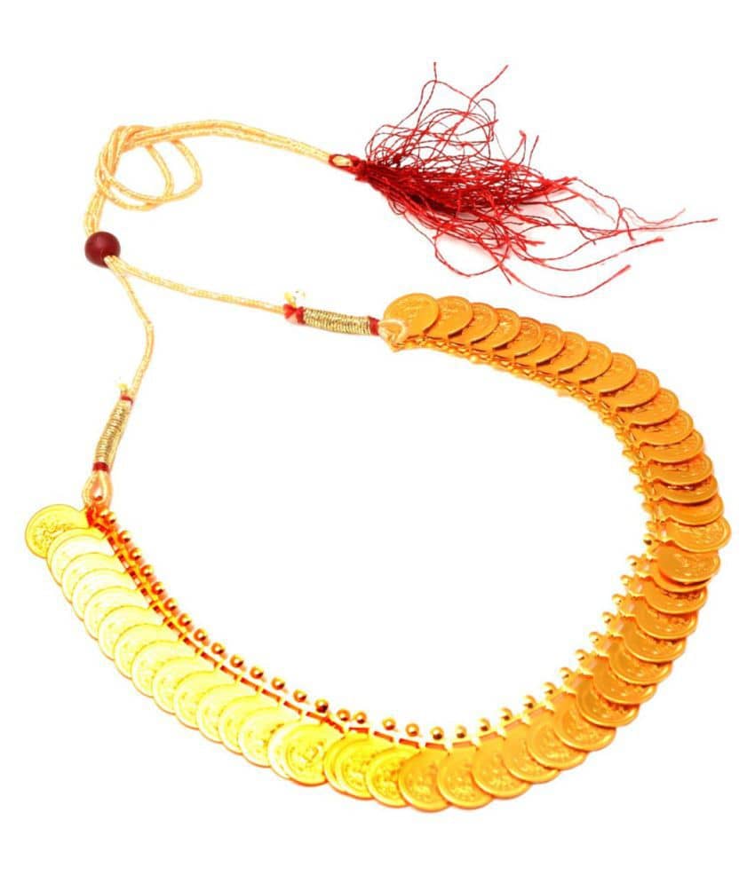 Jewar Mandi - Gold Brass Necklace ( Pack of 1 )