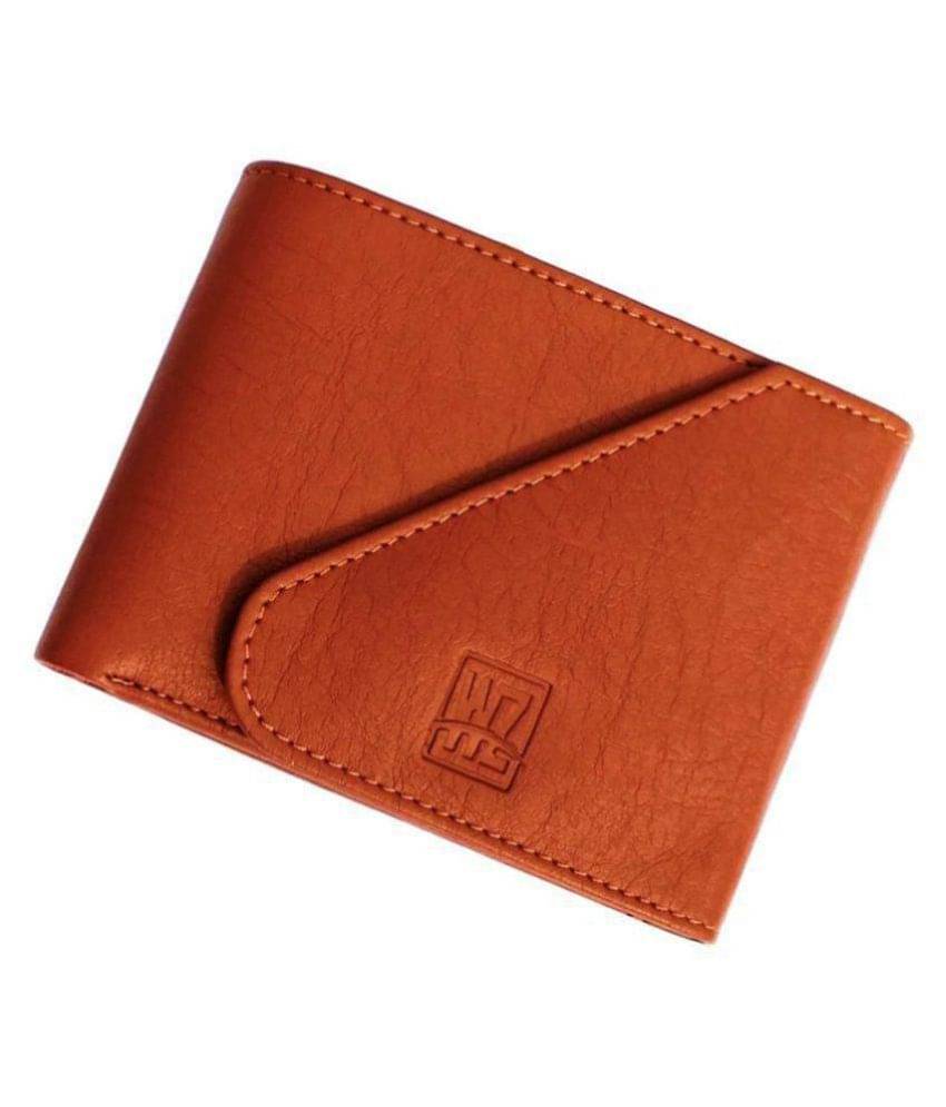     			WENZEST - Tan PU Men's Regular Wallet ( Pack of 1 )