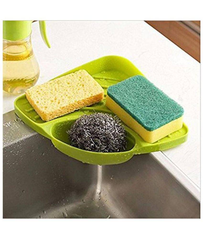 WAY BEYOND Multipurpose Must Have Corner Kitchen Sink Wash Basin Soap Sponge Storage Organizer (Assorted Color) WAY BEYOND Multipurpose Must Have Corner Kitchen Sink Wash Basin Soap Sponge Storage Organizer (Assorted Color)