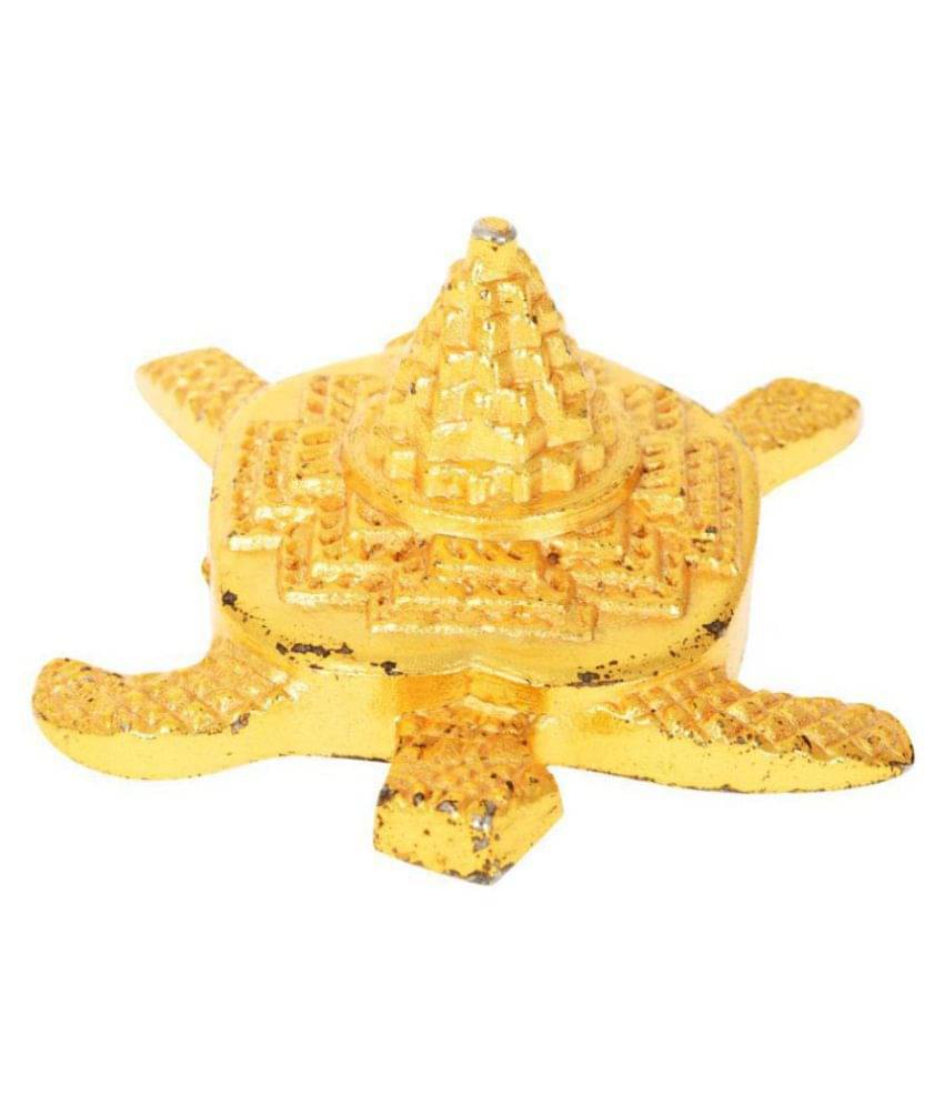 Kesar Zems Zinc Shree Yantra on Tortoise (7 cm x 6 cm x 3 cm, Gold) Kesar Zems Zinc Shree Yantra on Tortoise (7 cm x 6 cm x 3 cm, Gold)