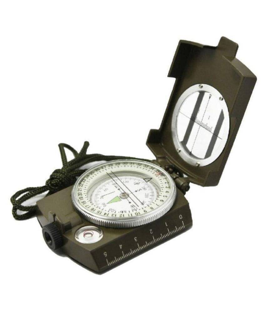     			Shuangyou totam Professional Multifunction Military Army Metal Sighting Compass High Accuracy Waterproof - Green Color