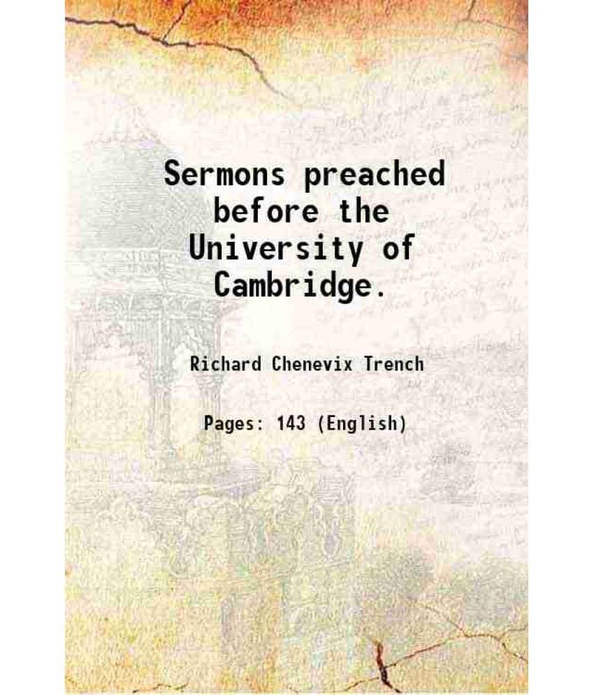 Sermons Preached Before The University Of Cambridge. 1857 Hardcover Sermons Preached Before The University Of Cambridge. 1857 Hardcover