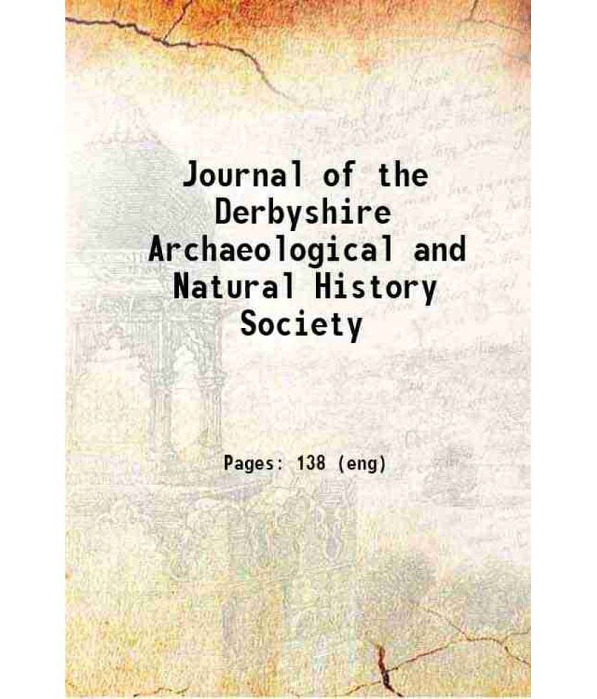 Journal Of The Derbyshire Archaeological And Natural History Society 1879 Hardcover Journal Of The Derbyshire Archaeological And Natural History Society 1879 Hardcover