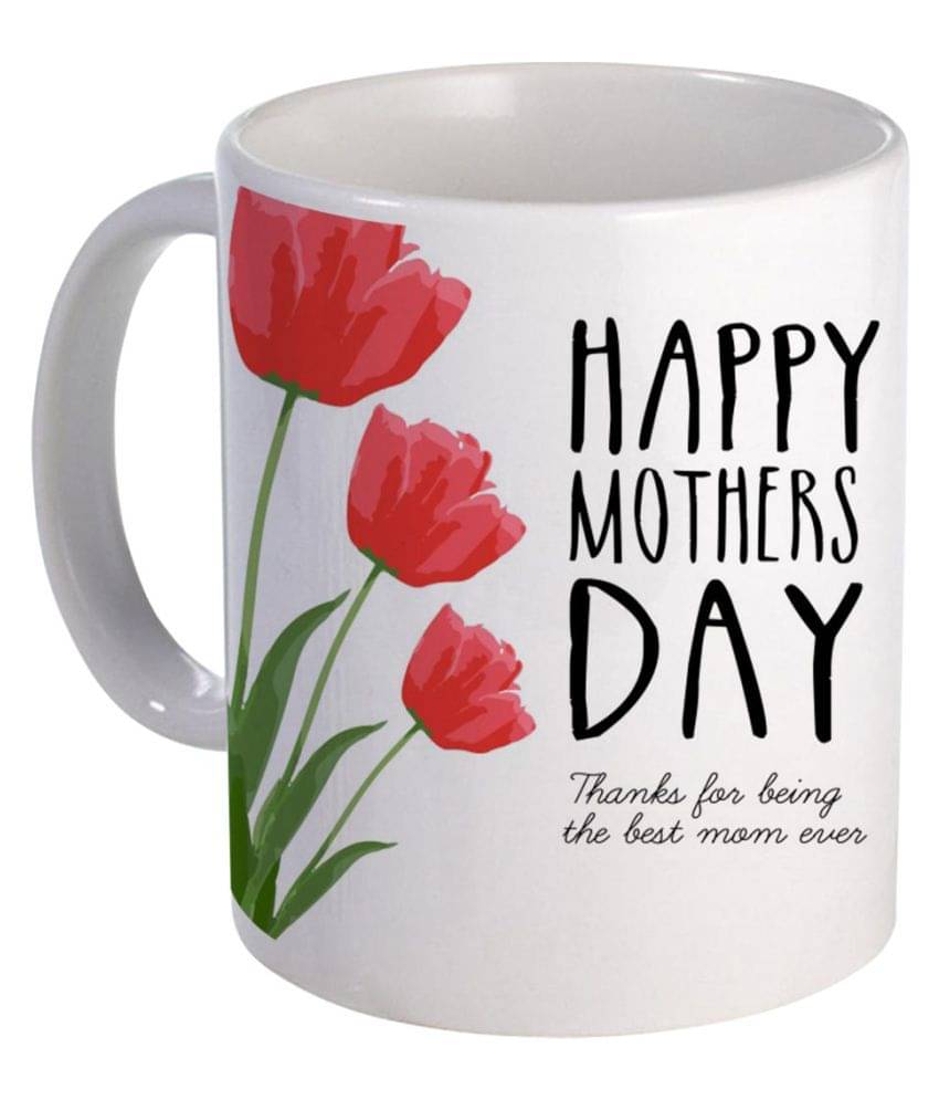 COLOR YARD happy mothers day thanks for being the best mom Ceramic Coffee Mug 1 Pcs 325 ml COLOR YARD happy mothers day thanks for being the best mom Ceramic Coffee Mug 1 Pcs 325 ml