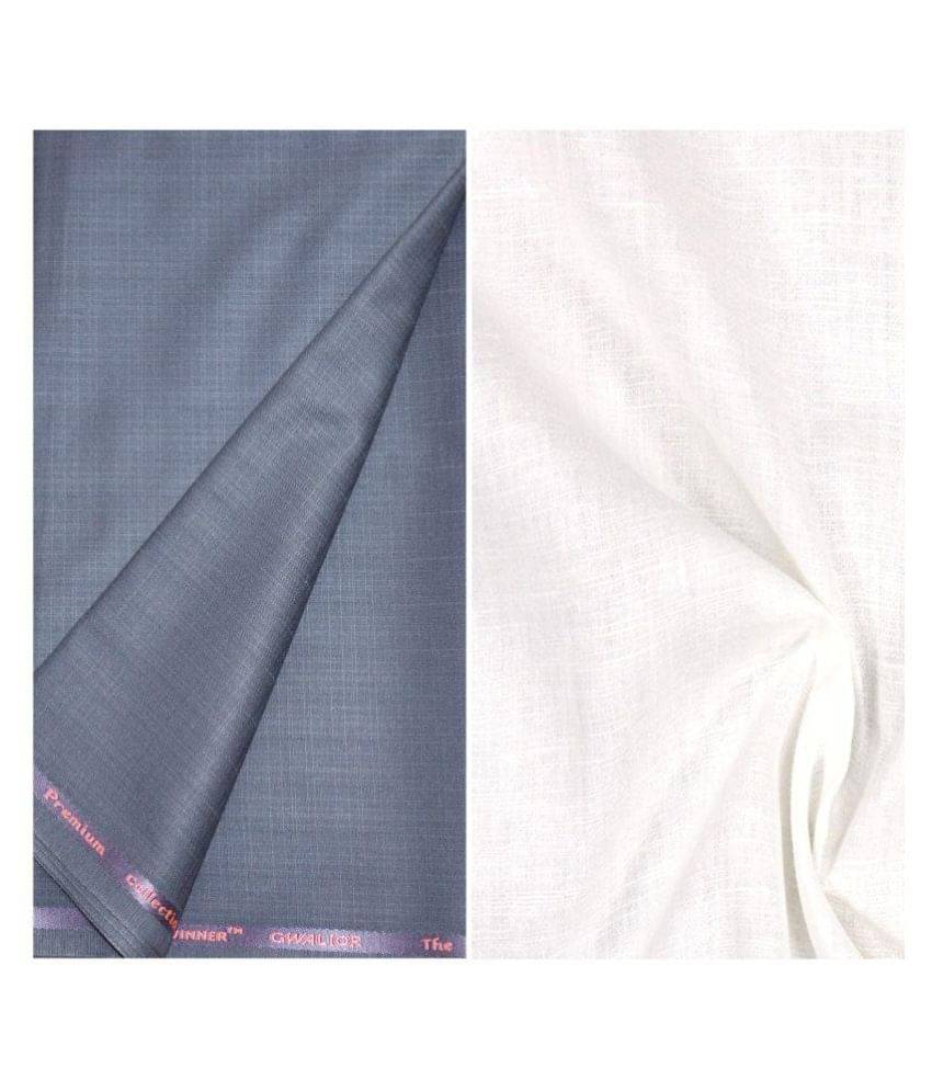 KUNDAN SULZ GWALIOR Multi Linen Unstitched Shirts & Trousers 1 Pant and Shirt Piece For Men KUNDAN SULZ GWALIOR Multi Linen Unstitched Shirts & Trousers 1 Pant and Shirt Piece For Men