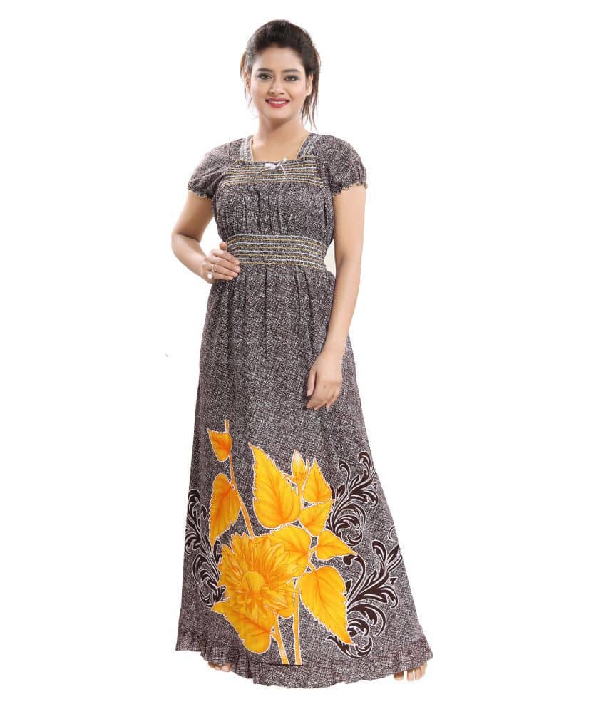 INNER BEATS Cotton Nighty & Night Gowns - Multi Color - Nightwear & Loungewear | Buy online on ZillyBuy