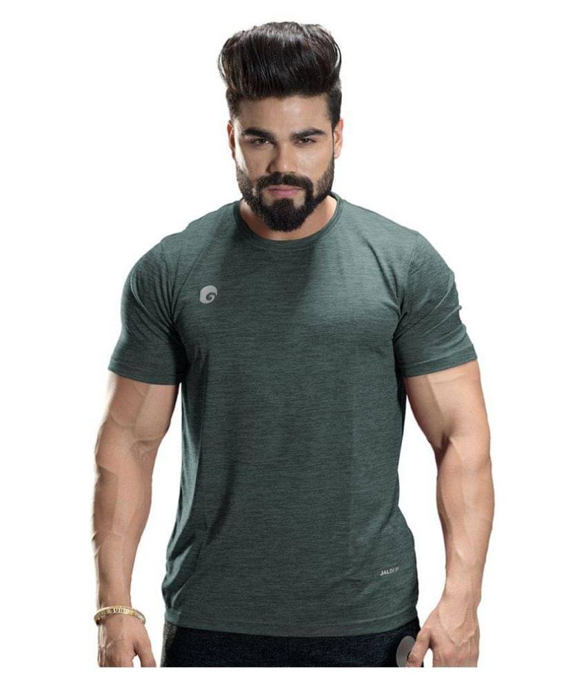     			Omtex - Green Polyester Regular Fit Men's Sports T-Shirt ( Pack of 1 )