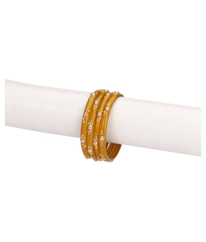 AFAST - Yellow Bangle Set (Pack of 1) AFAST - Yellow Bangle Set (Pack of 1)