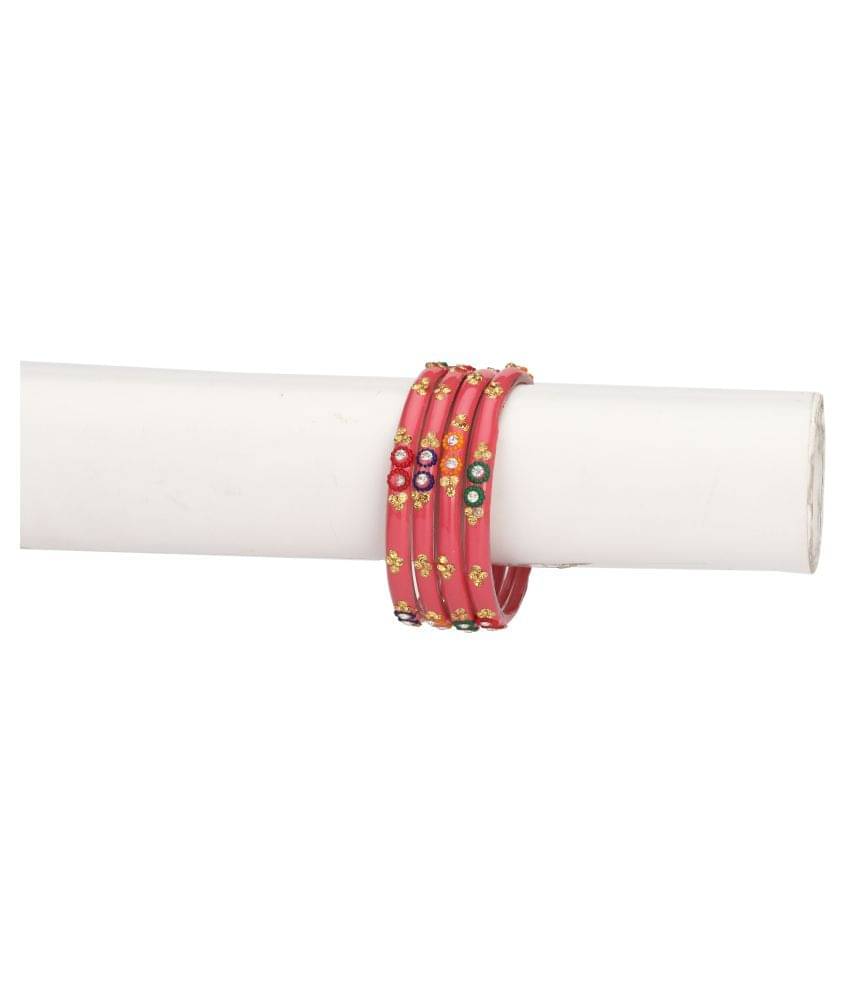 Designer Fancy Party Glass Bangle Cum Kada Set Of 4 Decorative With Colorful Beads & Stone (With Safety Cum Gift Box) BN-21 Designer Fancy Party Glass Bangle Cum Kada Set Of 4 Decorative With Colorful Beads & Stone (With Safety Cum Gift Box) BN-21