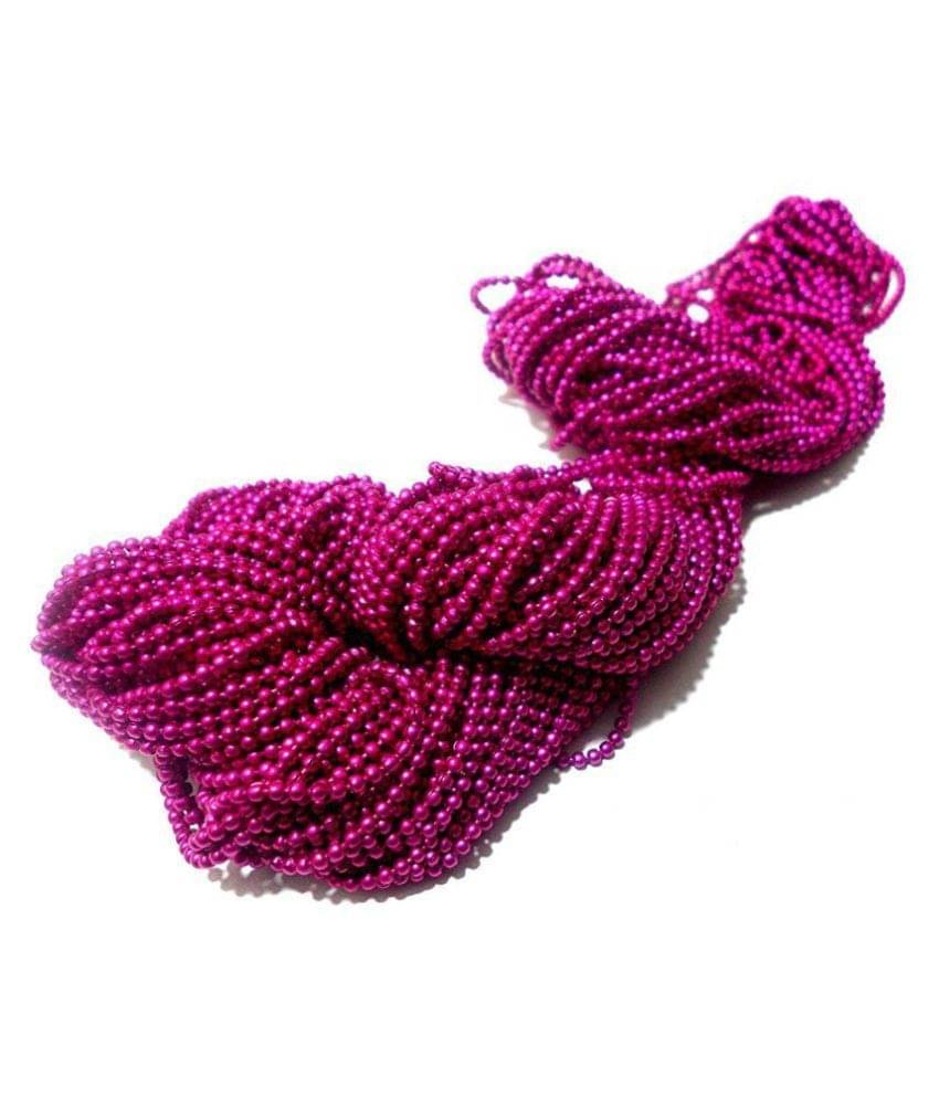     			Vardhman Jewellery Making Ball/Stone Chain Wholesale Pack 10 MTS,Color Magenta (Dark Pink),Size 1.5 mm,Decorating & Craft Work