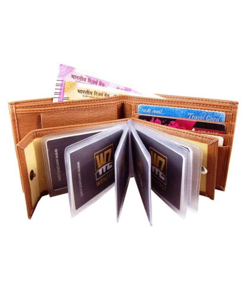 rajliwal wood leather Leather Tan Fashion Short Wallet - Handbags | Buy online on ZillyBuy