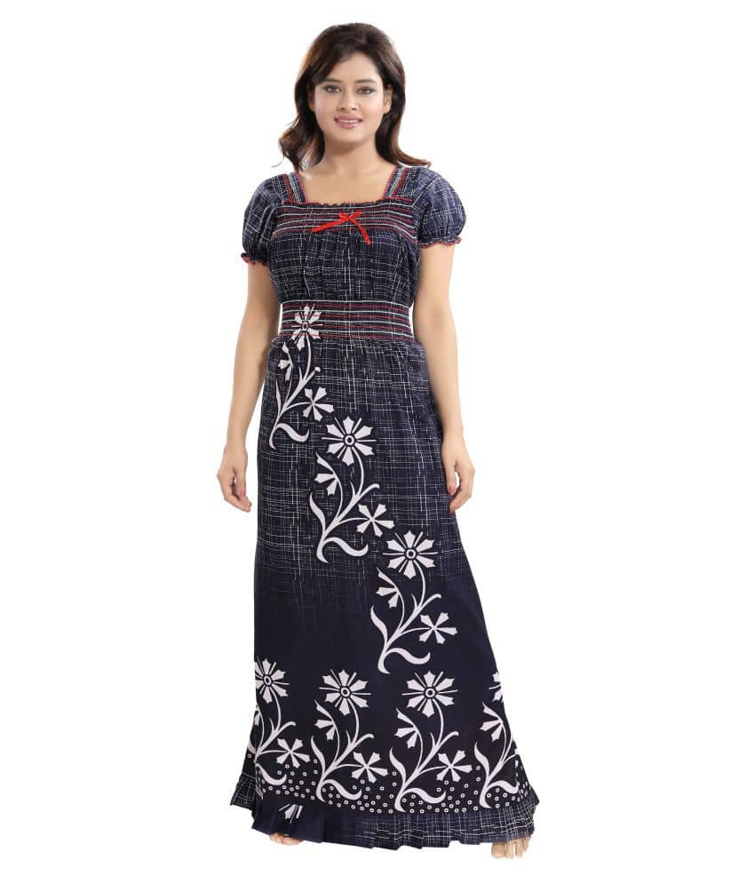 INNER BEATS Cotton Nighty & Night Gowns - Multi Color - Nightwear & Loungewear | Buy online on ZillyBuy