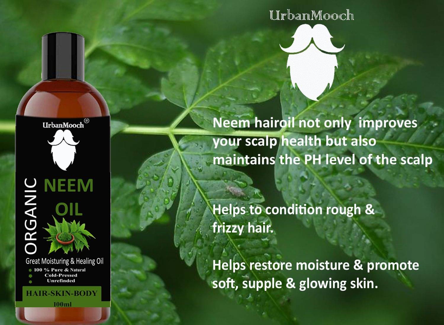 UrbanMooch - Anti Dandruff Neem Oil 100 ml ( Pack of 1 ) UrbanMooch - Anti Dandruff Neem Oil 100 ml ( Pack of 1 )