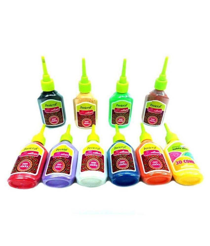     			Non Sticky 3D Cone Out Liners Multicolored Set Of 10
