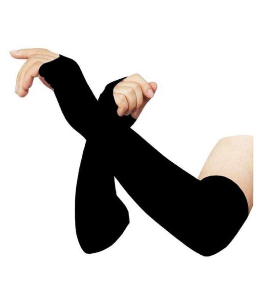     			NJ STAR Arm Sleeves For Men & Women Uv Protection Arm & Palms Hand Gloves Pack Of 2 Riding Gloves (Freesize) FOR SUMMER AND WINTER