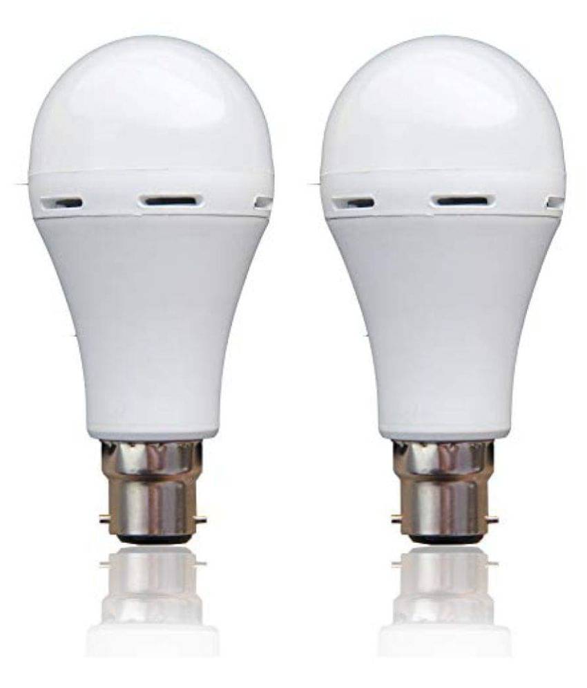     			Vizio 9W Emergency Light Rechargable Bulbs White - Pack of 2
