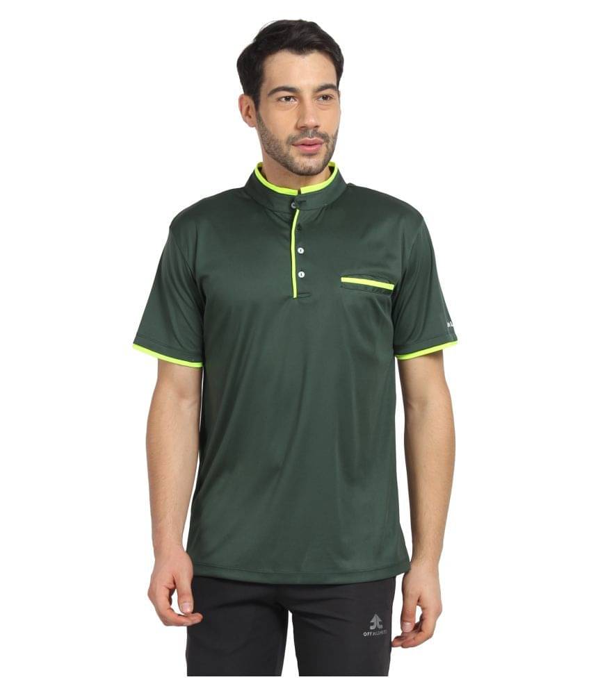 OFF LIMITS Pack of 1 Polyester Regular Fit Men's T-Shirt ( Green ) OFF LIMITS Pack of 1 Polyester Regular Fit Men's T-Shirt ( Green )