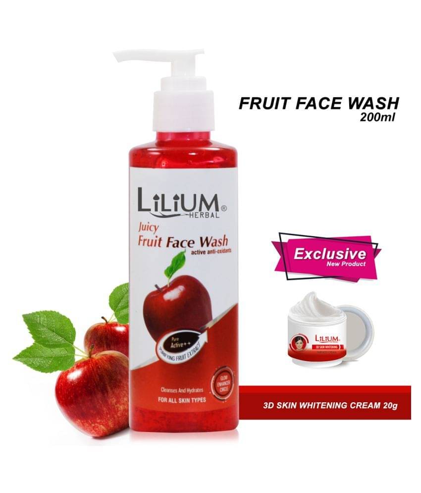     			Lilium Skin Whitening Cream20ml With Fruit Face Wash 200 ml