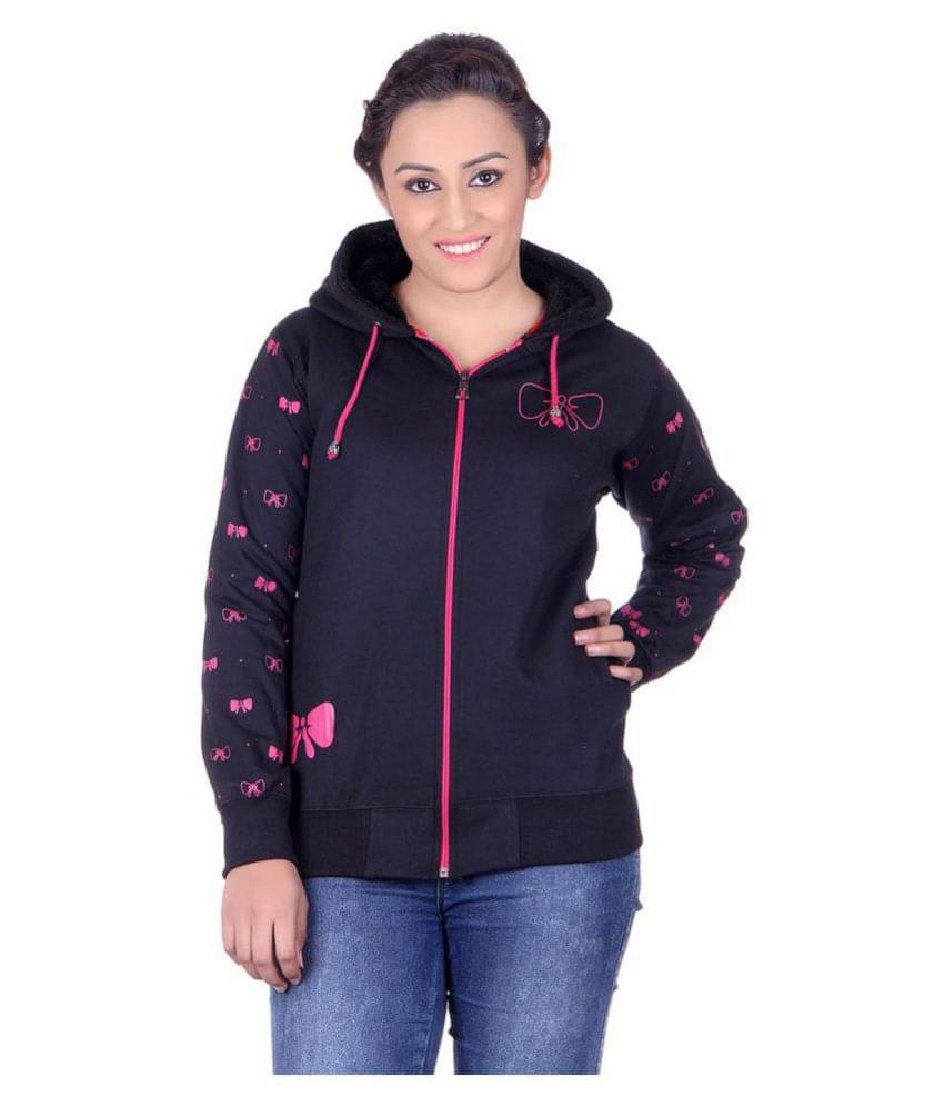 Goodluck Cotton - Fleece Purple Hooded Sweatshirt Goodluck Cotton - Fleece Purple Hooded Sweatshirt