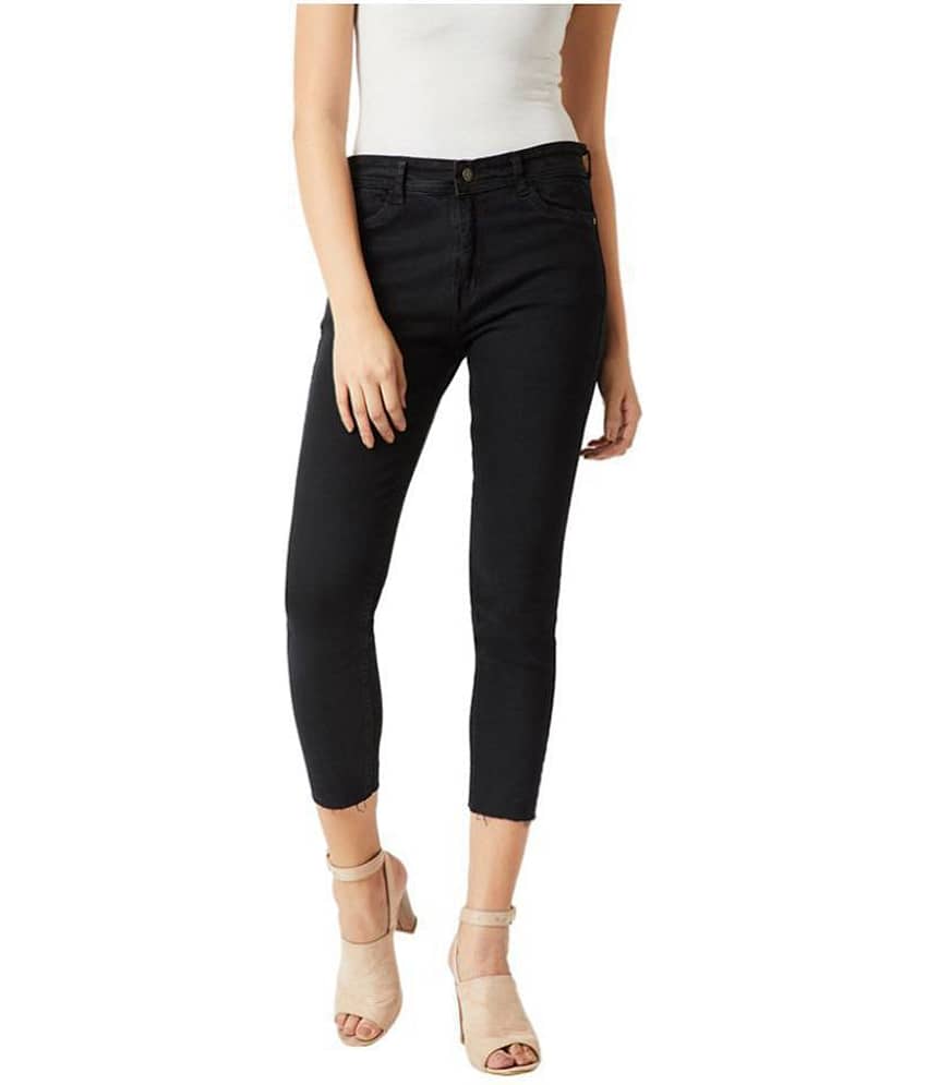 Miss Chase Cotton Jeans - Black - Jeans | Buy online on ZillyBuy