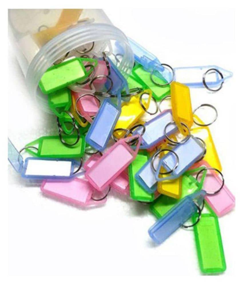 SaleBox Assorted Key Tag Keychain Pack Of 50 Key Chains - Jewellery Sets | Buy online on ZillyBuy