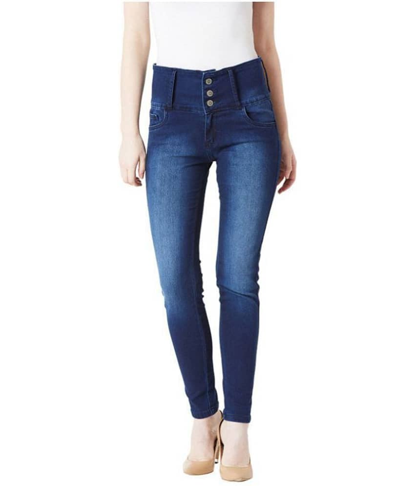 Miss Chase Cotton Jeans - Navy - Jeans | Buy online on ZillyBuy