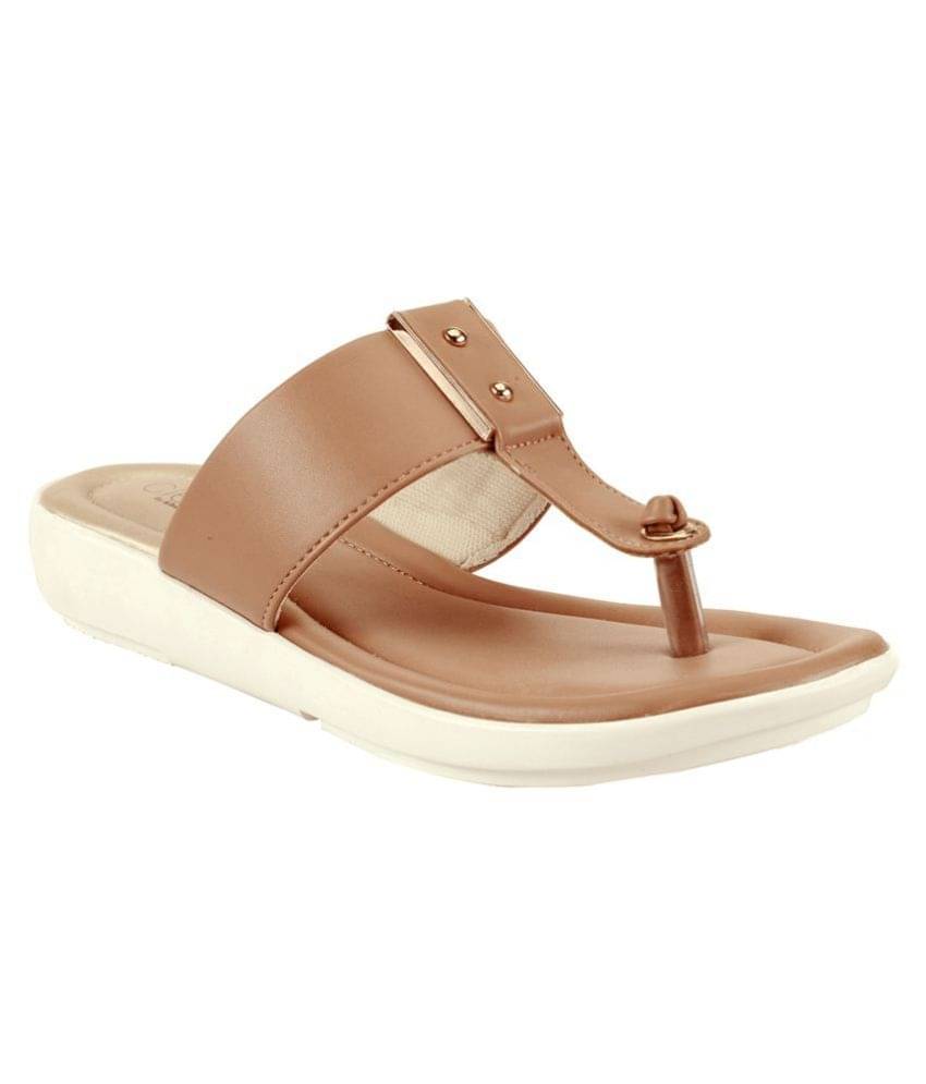     			KHADIM Brown Flats