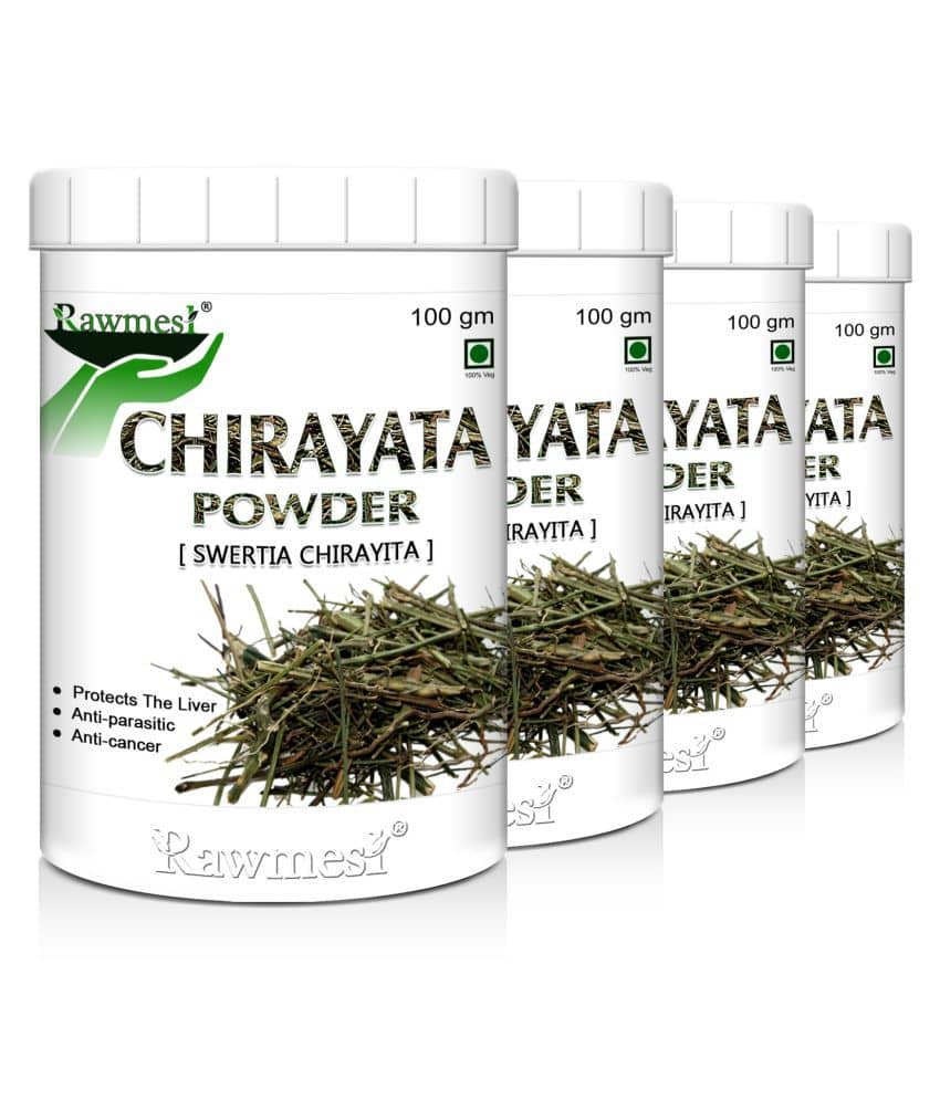 Rawmest Pure Nepali Chirayata Powder 400 Gm Pack of 4
