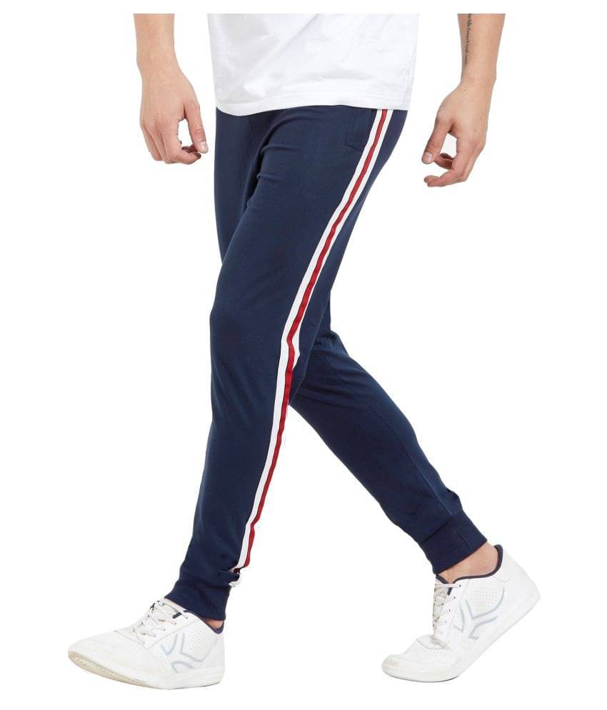 Maniac Navy Cotton Joggers Maniac Navy Cotton Joggers