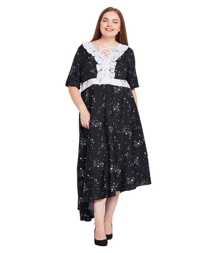 Oxolloxo Polyester Black Asymmetric dress Oxolloxo Polyester Black Asymmetric dress