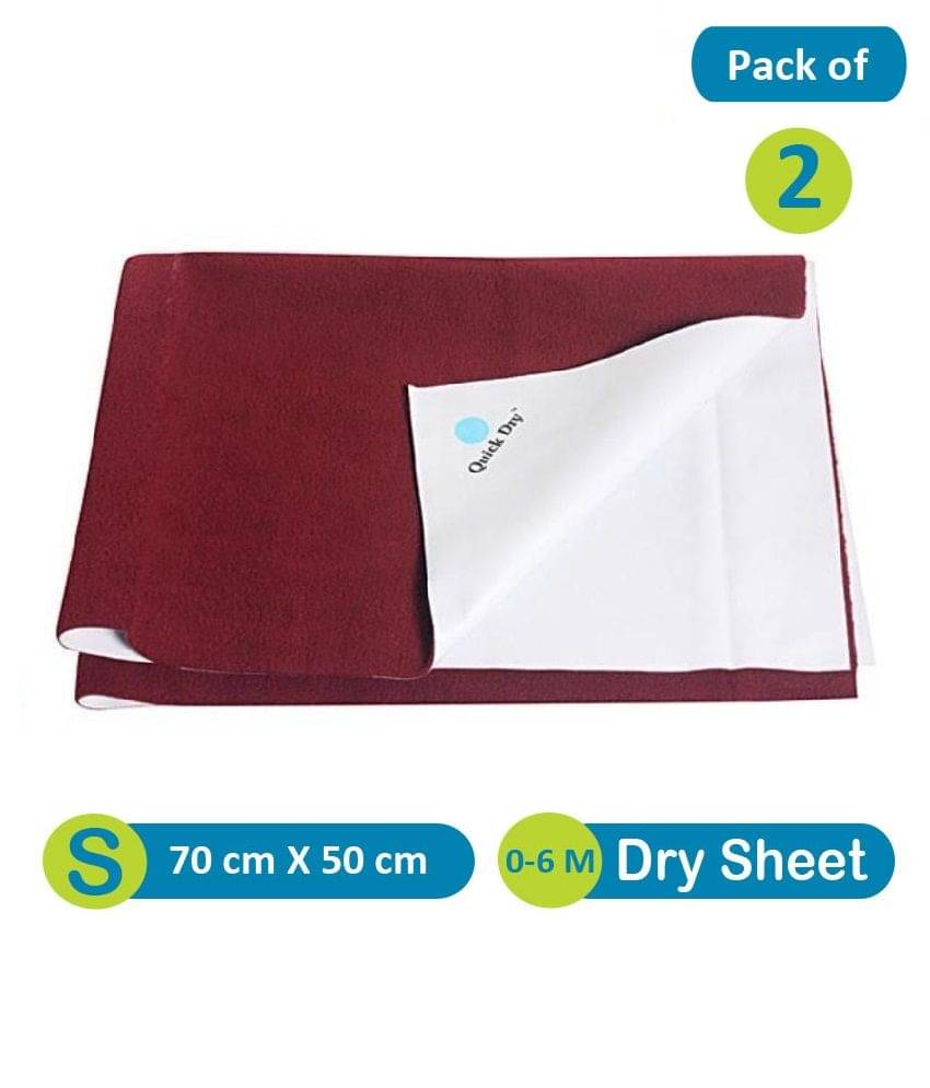Quick Dry Brown Waterproof Small - Pack of 2 Rubber Sheet Quick Dry Brown Waterproof Small - Pack of 2 Rubber Sheet
