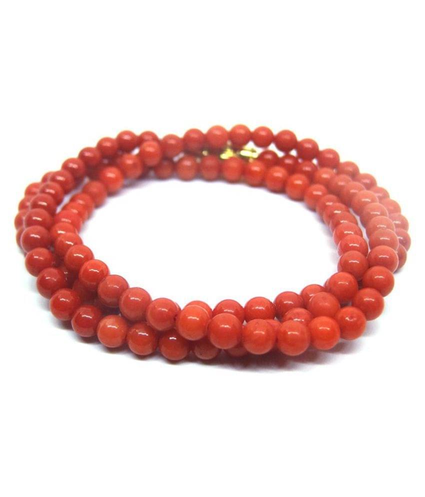     			Red Coral (Moonga) Mala or Rosary