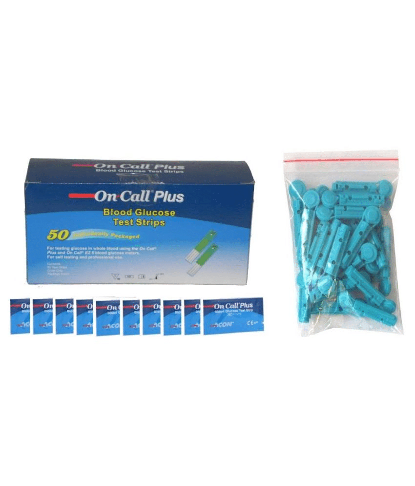     			On Call Plus Individually Packed 50 Strips+50 Lancets