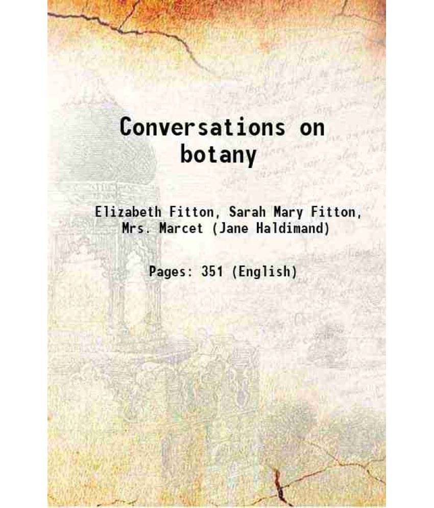 Conversations On Botany Hardcover Conversations On Botany Hardcover