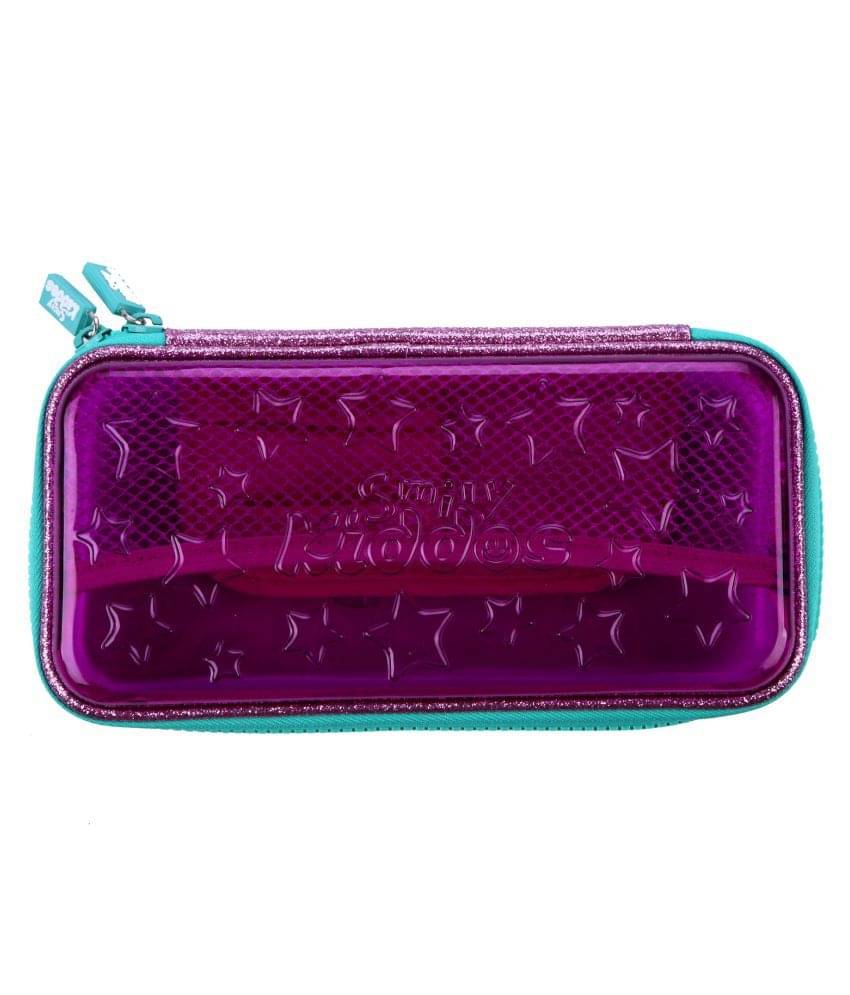     			Smily PVC Small  Pencil case (Purple) | Kids pencil case | School pencil case | Boys & Girls Pencil Case | pencils case for girls  | girls pencil case stylish | girls pencil case for school | pen pencil box case