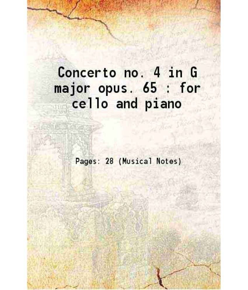     			Concerto No. 4 In G Major Opus. 65 : For Cello And Piano Hardcover
